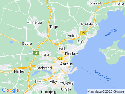 Kort over Aarhus